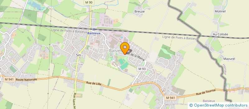 localisation de l'entreprise GRAINE ET GRIBOUILLE  BAISIEUX