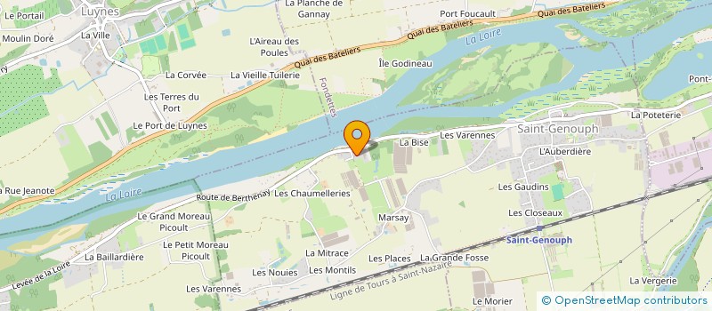 localisation de l'entreprise GRAINES & CANOPEES  SAINT GENOUPH