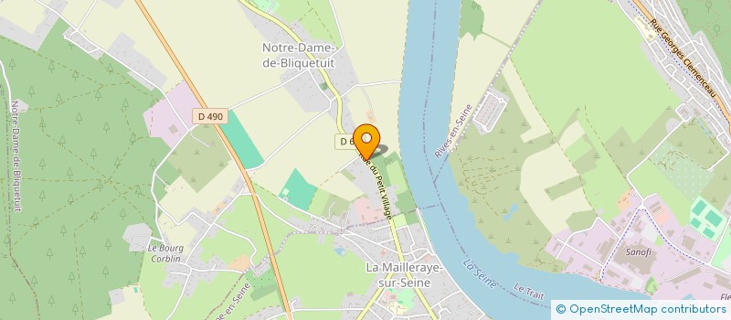 localisation de l'entreprise GRAINES DE BETON  NOTRE-DAME-DE-BLIQUETUIT