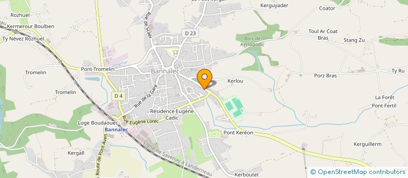 localisation de l'entreprise GRAINES DE CHAHUT  BANNALEC