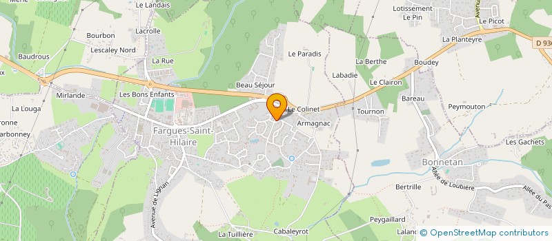 localisation de l'entreprise GRAINES DE CHAMPIONS à FARGUES-SAINT-HILAIRE