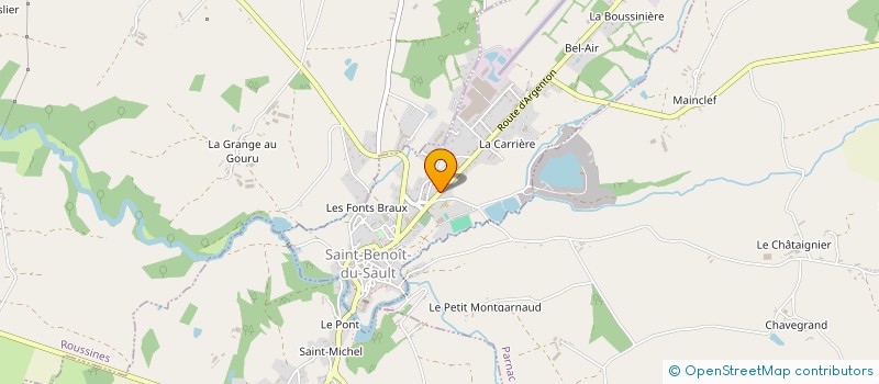 localisation de l'entreprise GRAINES DE FERMIER - FERME PEDAGOGIQUE à SAINT-BENOIT-DU-SAULT