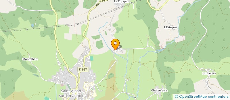 localisation de l'entreprise GRAINES DE FOLIE  SAINT-ALBAN-SUR-LIMAGNOLE