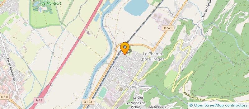 localisation de l'entreprise GRAINES DE JOIE ET DE VIE  LE CHAMP-PRES-FROGES