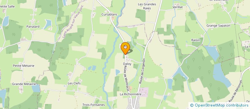 localisation de l'entreprise GRAINES DE L'AIN  SAINT-ANDRE-SUR-VIEUX-JONC