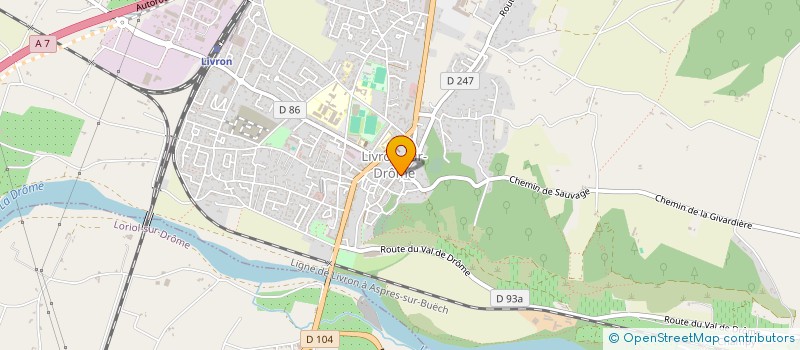 localisation de l'entreprise GRAINES DE LIEN  LIVRON-SUR-DROME