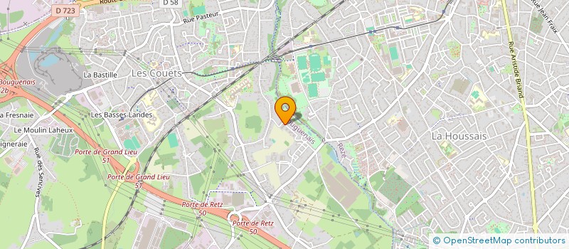 localisation de l'entreprise GRAINES DE LOUSTICS à BOUGUENAIS