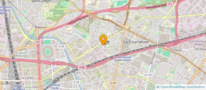 localisation de l'entreprise GRAINES DE MALICE à LA COURNEUVE