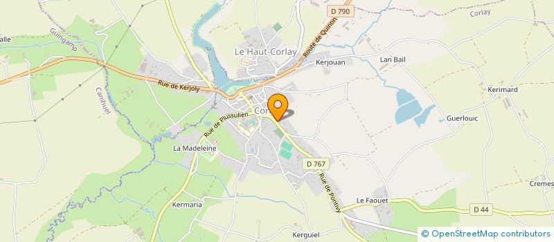 localisation de l'entreprise GRAINES DE MUSIQUE à CORLAY