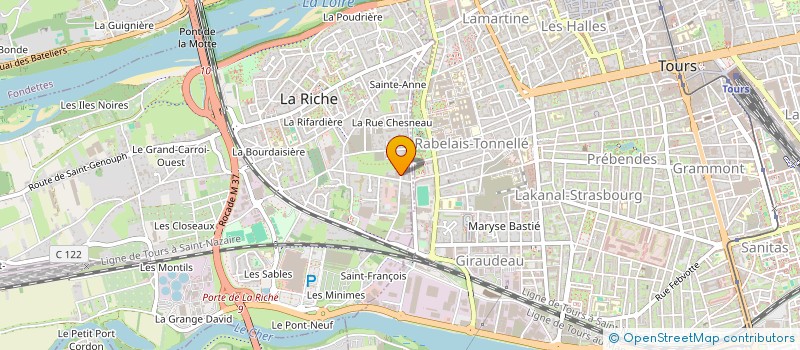 localisation de l'entreprise GRAINES DE RAINETTE  LA RICHE