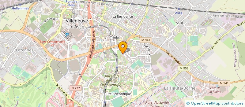 localisation de l'entreprise GRAINES DE SCIENCES à VILLENEUVE-D'ASCQ