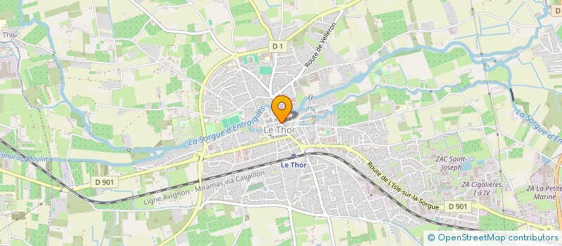 localisation de l'entreprise GRAINES DE SEMENCES  LE THOR