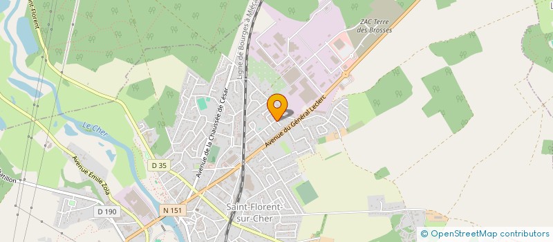 localisation de l'entreprise GRAINES ET VIE  SAINT-FLORENT-SUR-CHER