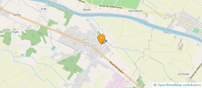 localisation de l'entreprise GRAINES SEMEES  ORGUEIL