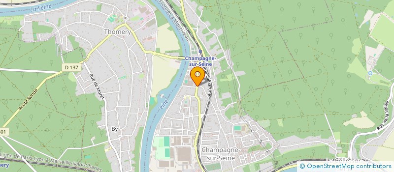 localisation de l'entreprise GRAINETERIE CHAMPENOISE à CHAMPAGNE-SUR-SEINE