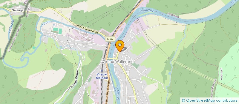 localisation de l'entreprise GRAINETERIE VIROQUOISE  VIREUX-WALLERAND