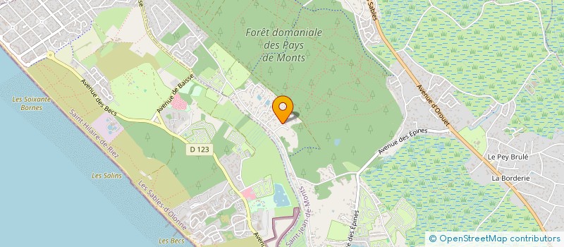 localisation de l'entreprise GRAINETTE  SAINT-JEAN-DE-MONTS