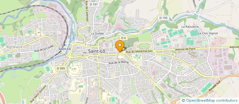 localisation de l'entreprise GRAINFOLLET S.A.S à SAINT-LO