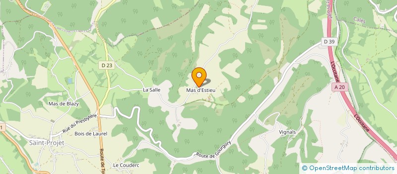 localisation de l'entreprise GRAINS D'O VIN  SAINT-PROJET