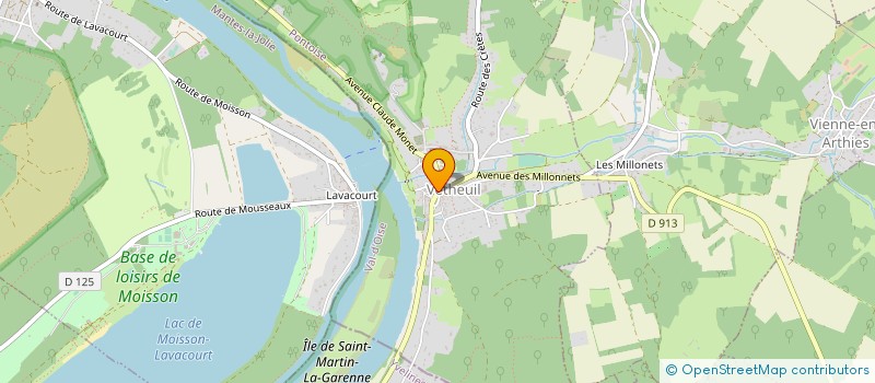 localisation de l'entreprise GRAINS DE BLE  VETHEUIL