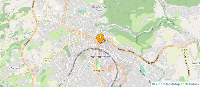 localisation de l'entreprise GRAINS DE FOLIE  VOIRON