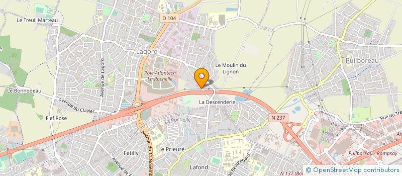 localisation de l'entreprise GRAINS DE RESINE  LAGORD