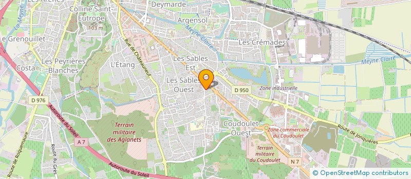 localisation de l'entreprise GRAINS DE SOLEIL à ORANGE
