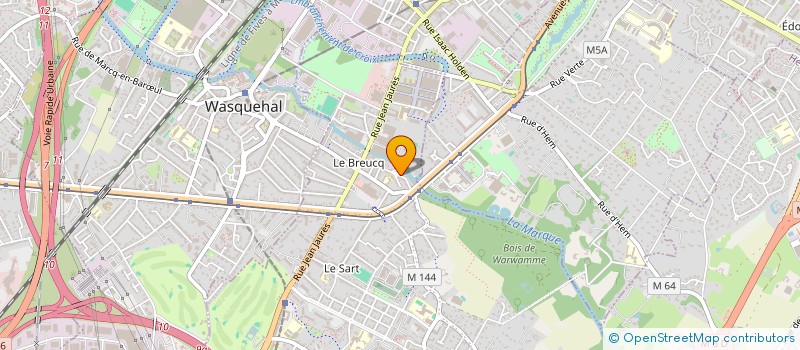 localisation de l'entreprise GRAINS NOIRS  VILLENEUVE-D'ASCQ