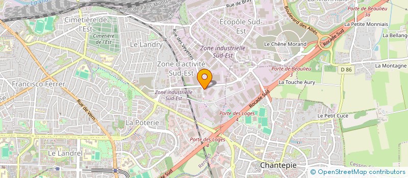 localisation de l'entreprise GRAIVE BRIZARD - COMMISSAIRES DE JUSTICE ASSOCIES  RENNES