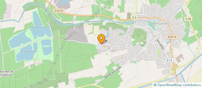 localisation de l'entreprise GRAL 30  BELLEGARDE