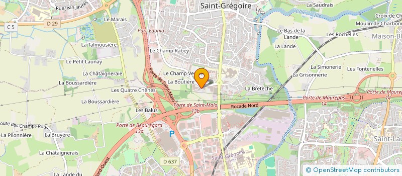 localisation de l'entreprise GRAL  SAINT-GREGOIRE