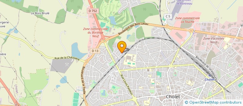 localisation de l'entreprise GRAL à CHOLET