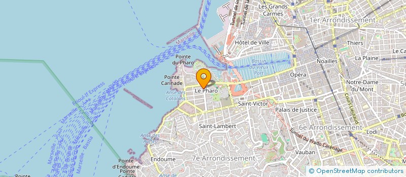 localisation de l'entreprise GRALES COURTAGE  MARSEILLE