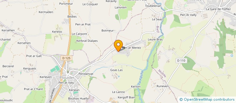 localisation de l'entreprise GRALL BATIMENT  PLOUIDER