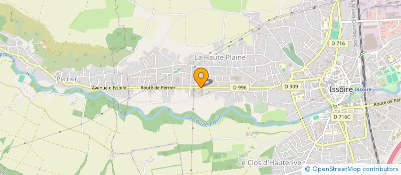localisation de l'entreprise GRAM à ISSOIRE
