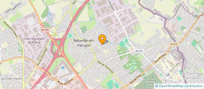 localisation de l'entreprise GRAM à NEUVILLE-EN-FERRAIN