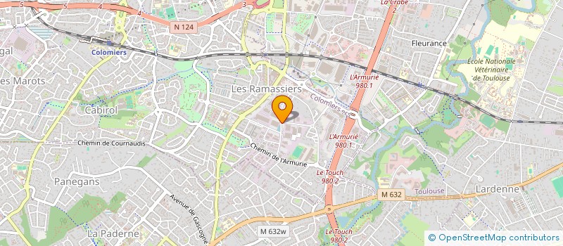 localisation de l'entreprise GRAM à COLOMIERS
