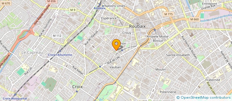 localisation de l'entreprise GRAM  ROUBAIX