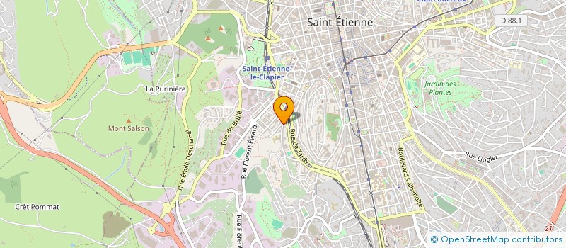 localisation de l'entreprise GRAM FORMATION à SAINT-ETIENNE