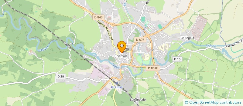 localisation de l'entreprise GRAMAT COURSES HIPPIQUES  GRAMAT