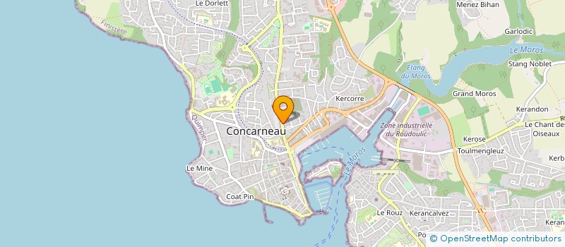 localisation de l'entreprise GRAMINALES  CONCARNEAU