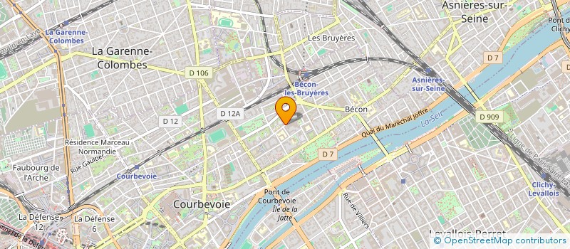 localisation de l'entreprise GRAMMAGE à COURBEVOIE