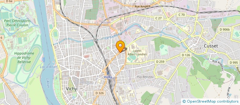 localisation de l'entreprise GRAMONT AUTOMOBILE à VICHY