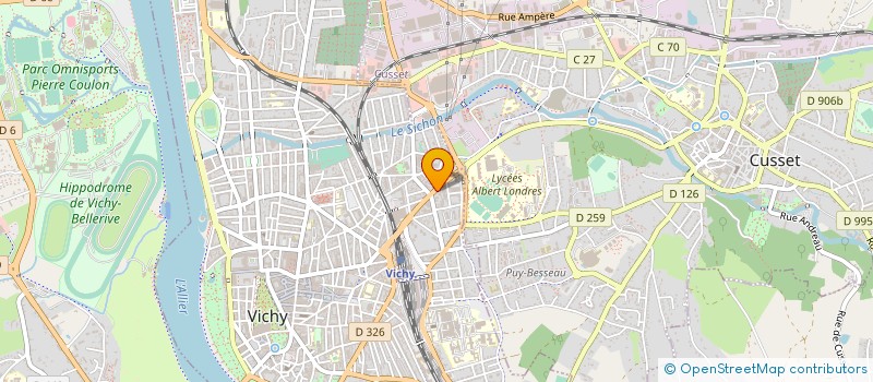 localisation de l'entreprise GRAMONT EURL à VICHY