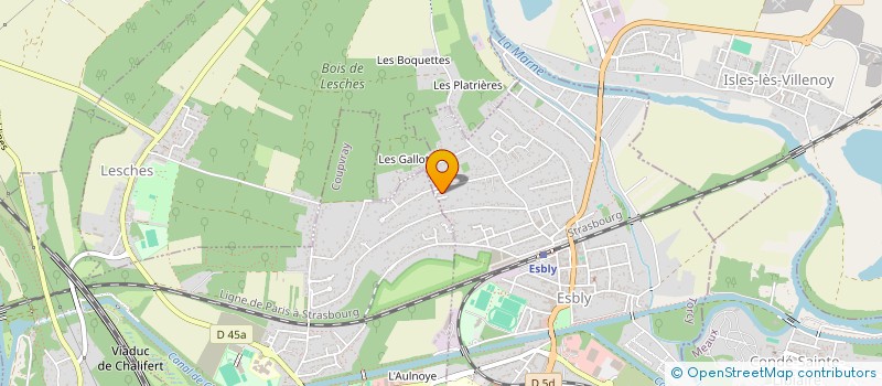localisation de l'entreprise GRAMS-E à ESBLY