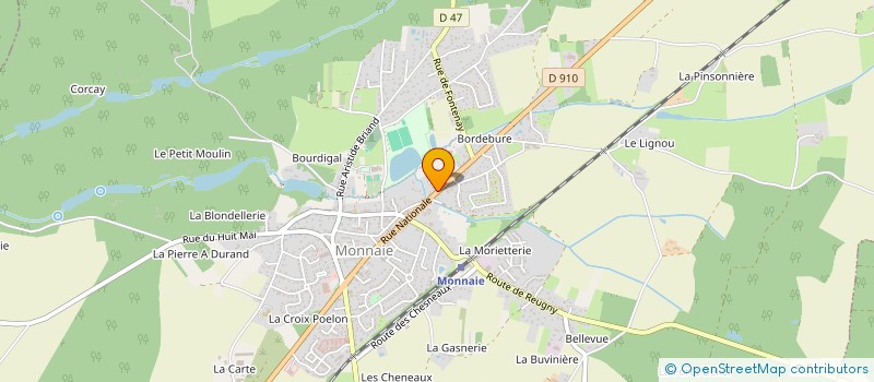 localisation de l'entreprise GRAMY37 à REUGNY