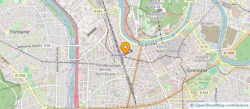 localisation de l'entreprise GRAN  GRENOBLE