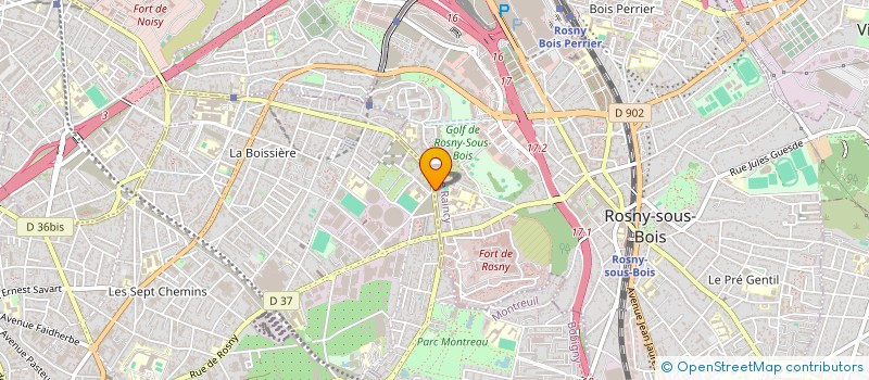 localisation de l'entreprise GRAN JAN BEL à ROSNY-SOUS-BOIS