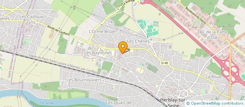 localisation de l'entreprise GRAN-K  HERBLAY-SUR-SEINE