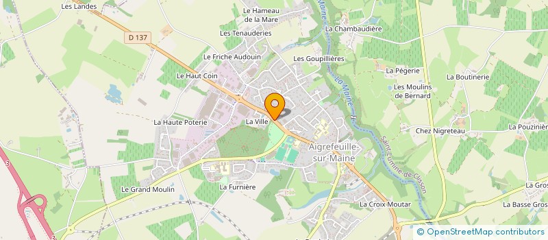 localisation de l'entreprise GRANA  AIGREFEUILLE-SUR-MAINE